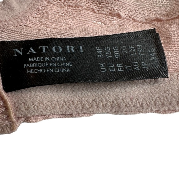 Natori Bliss Allure Contour Underwire Bra, Style 721303, Rose Beige, 34G - Picture 10 of 12